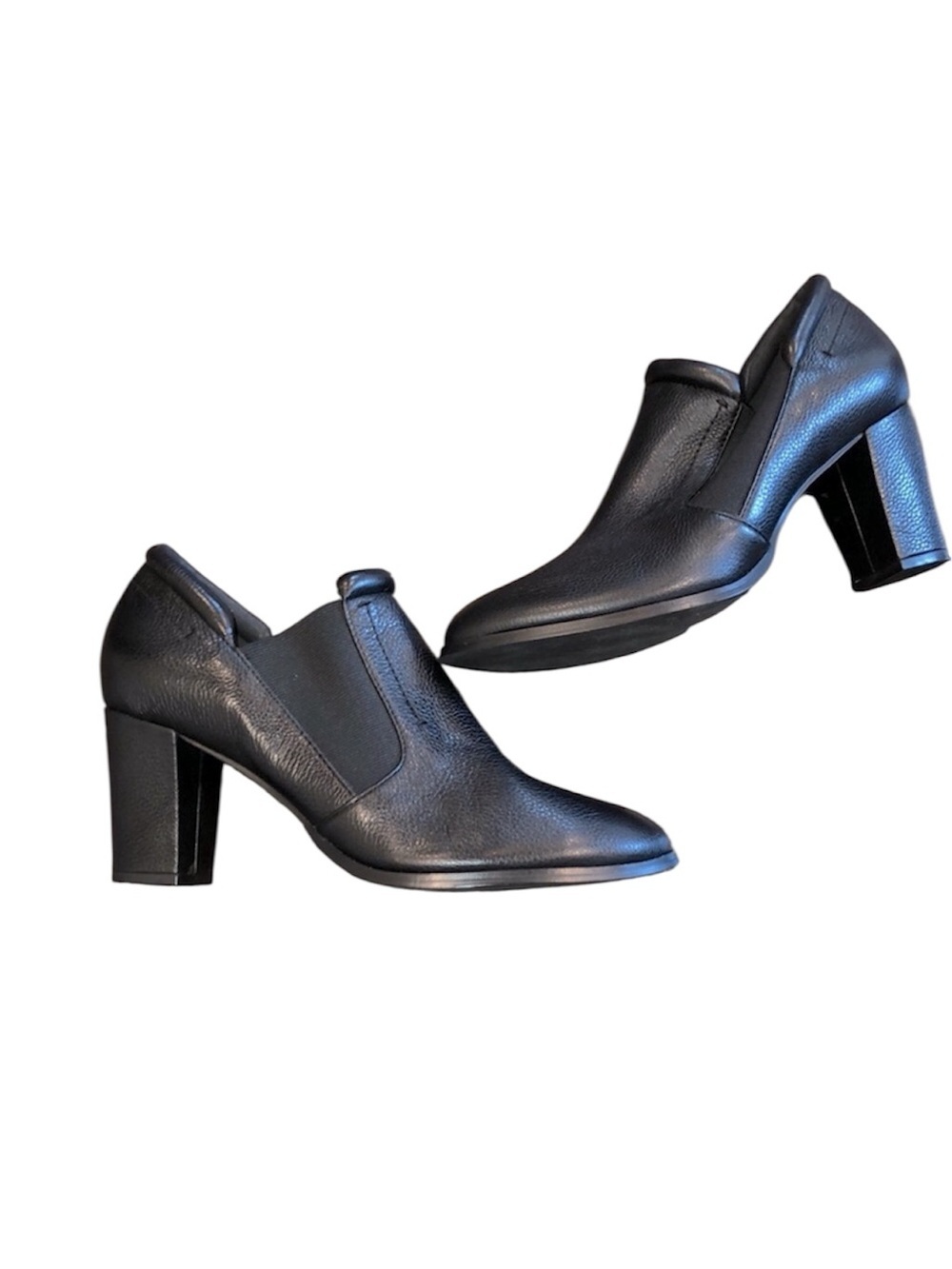 H by Halston black leather boots size 10